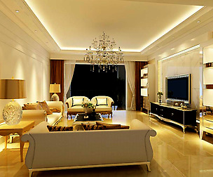 Avant-garde luxury family living room 98
