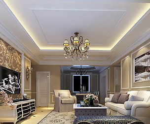 Avant-garde luxury family living room 101