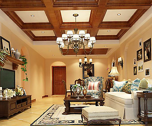 Avant-garde luxury family living room 114