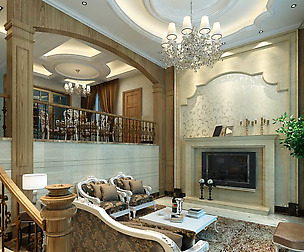 Avant-garde luxury family living room 132