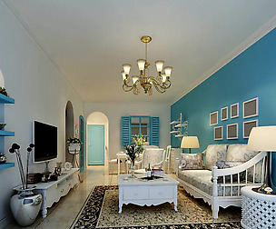 Avant-garde luxury family living room 149