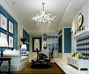 Avant-garde luxury family living room 160