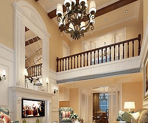 Avant-garde luxury family living room 161