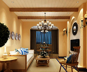 Avant-garde luxury family living room 163