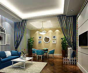 Avant-garde luxury family living room 164