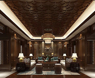 Balinese style living room design 02