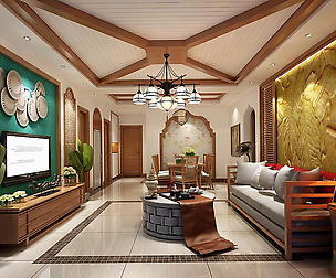 Chinese living room design 01
