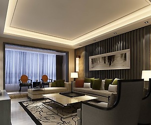 Fashion luxury family living room - 03