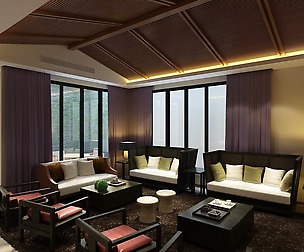Fashion luxury family living room - 07