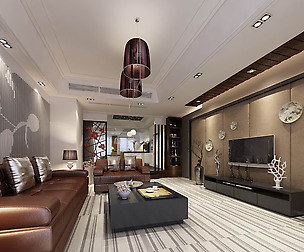 Fashion luxury family living room - 08