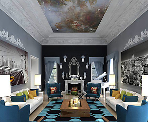 Fashion luxury family living room - 10