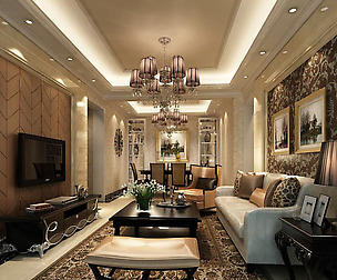 Fashion luxury family living room - 12