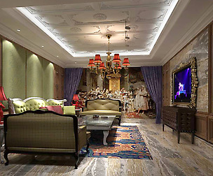 Fashion luxury family living room - 19