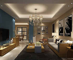 Fashion luxury villa reception living room - 13