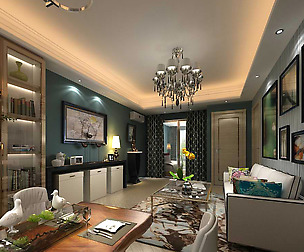 Fashion luxury villa reception living room - 15