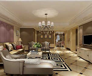 Fashion luxury villa reception living room - 18