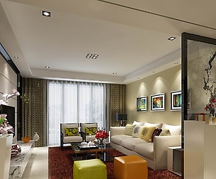 Fashion luxury villa reception living room - 22