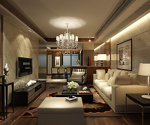 Fashion luxury villa reception living room - 25