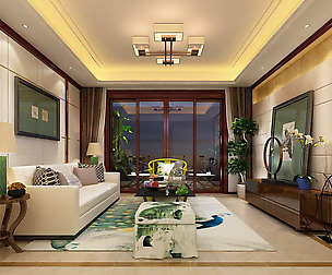 Fashion luxury villa reception living room - 30
