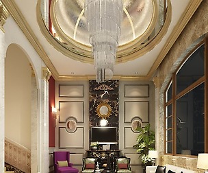 Fashion luxury villa reception living room - 35