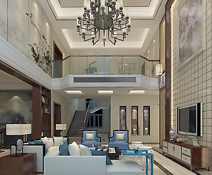 Fashion luxury villa reception living room - 53