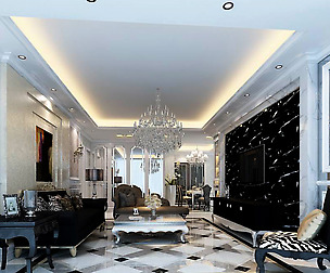 Fashion luxury villa reception living room - 56