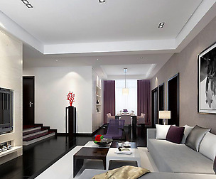 Fashion luxury villa reception living room - 57
