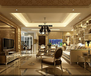 Fashion luxury villa reception living room - 59