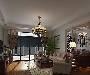 Fashion luxury villa reception living room - 66