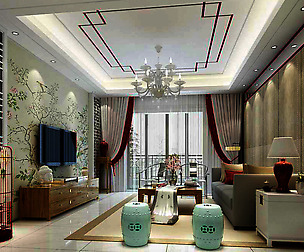 Fashion luxury villa reception living room - 69