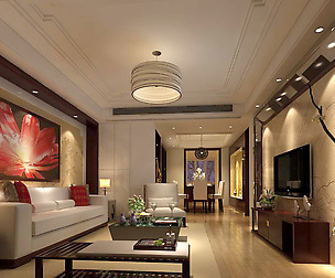Fashion luxury villa reception living room - 82