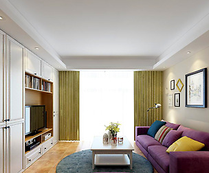Fashion luxury villa reception living room - 89