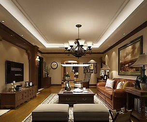 Fashion luxury villa reception living room - 98