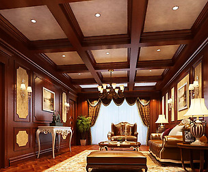 Fashion luxury villa reception living room - 123