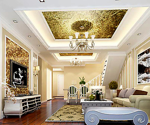 Fashion luxury villa reception living room - 130