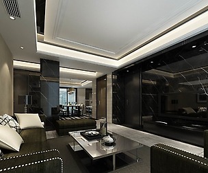 Fashion luxury villa reception living room - 134
