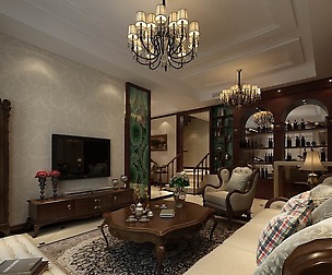 Fashion luxury villa reception living room - 135