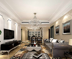 Fashion luxury villa reception living room - 141