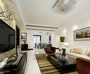 Fashion luxury villa reception living room - 145