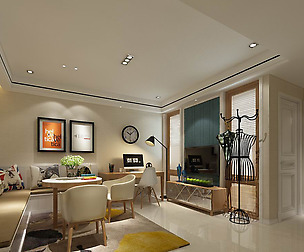 Fashionable avant-garde living room design 04