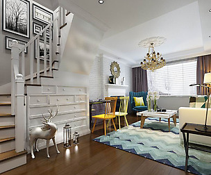Fashionable avant-garde living room design 07