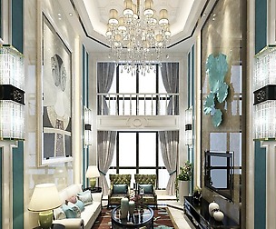 Fashionable avant-garde living room design 09