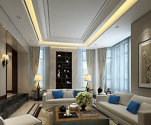 Fashionable avant-garde living room design 10
