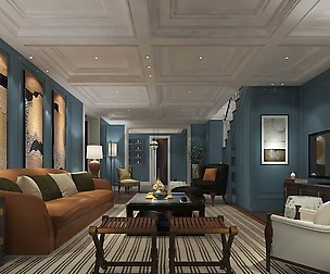 Fashionable avant-garde living room design 14