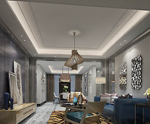 Fashionable avant-garde living room design 18