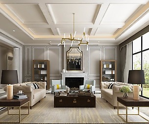 Fashionable avant-garde living room design 20