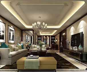 Fashionable avant-garde living room design 21