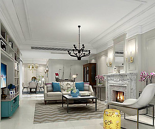 Fashionable avant-garde living room design 24