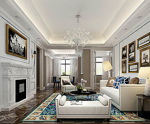 Fashionable avant-garde living room design 26