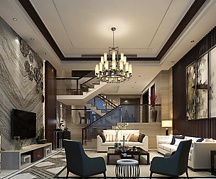 Fashionable avant-garde living room design 27